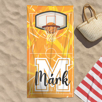 Ajándék kosárlabdázóknak - személyre szabott strandtörölköző névvel