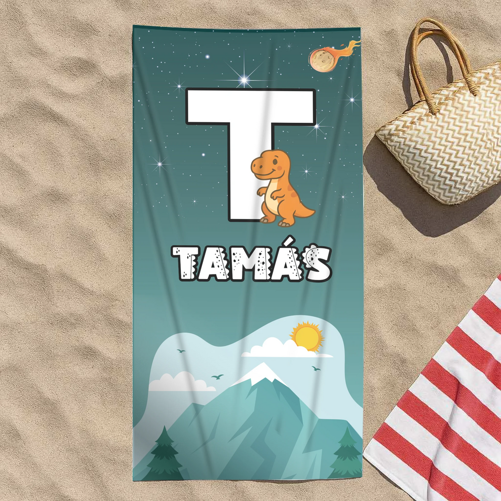  Egyedi dínós törölköző gyerekeknek