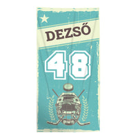 Ajándék jégkorong játékosoknak - személyre szabott törölköző névvel