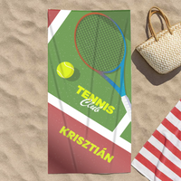Ajándék tenisz kedvelőknek - személyre szabott törölköző névvel