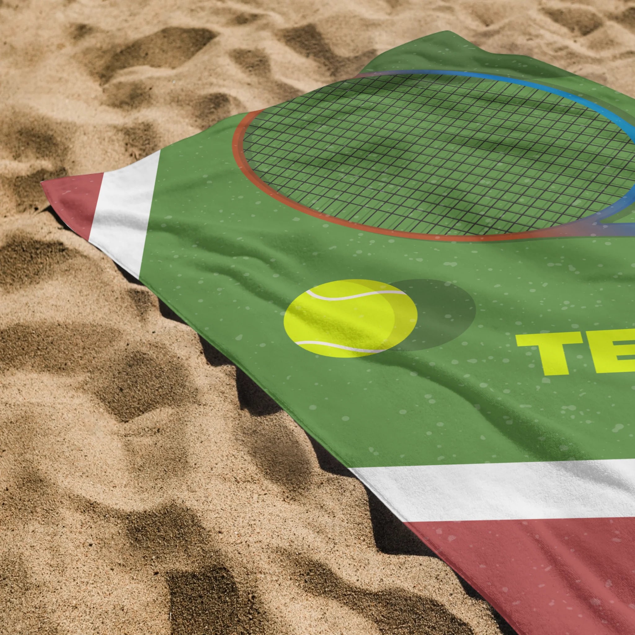 Ajándék tenisz kedvelőknek - személyre szabott törölköző névvel