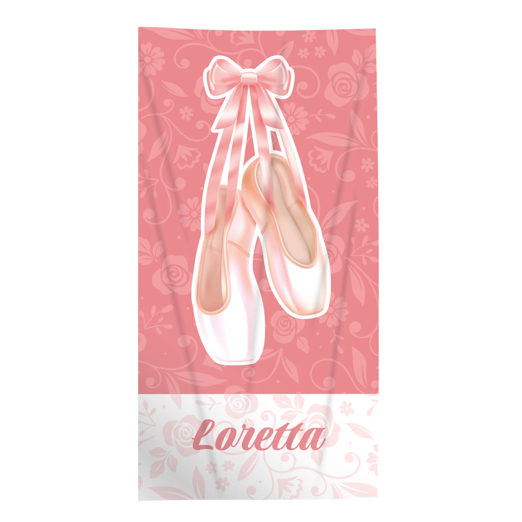 Ajándék balettosoknak - személyre szabott törölköző névvel