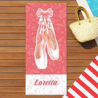 Ajándék balettosoknak - személyre szabott törölköző névvel