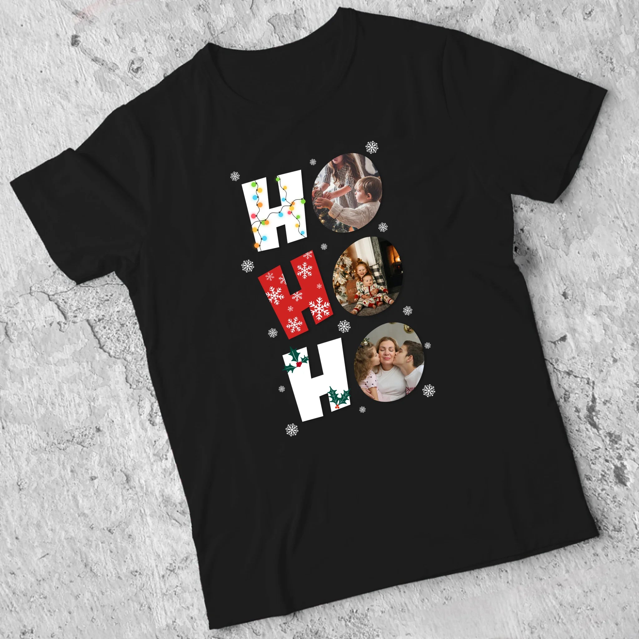 HoHoHo - egyedi képes karácsonyi férfi póló