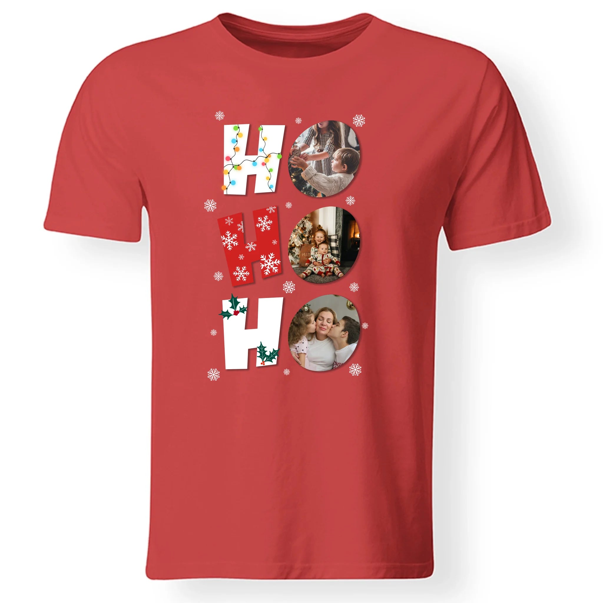 HoHoHo - egyedi képes karácsonyi férfi póló