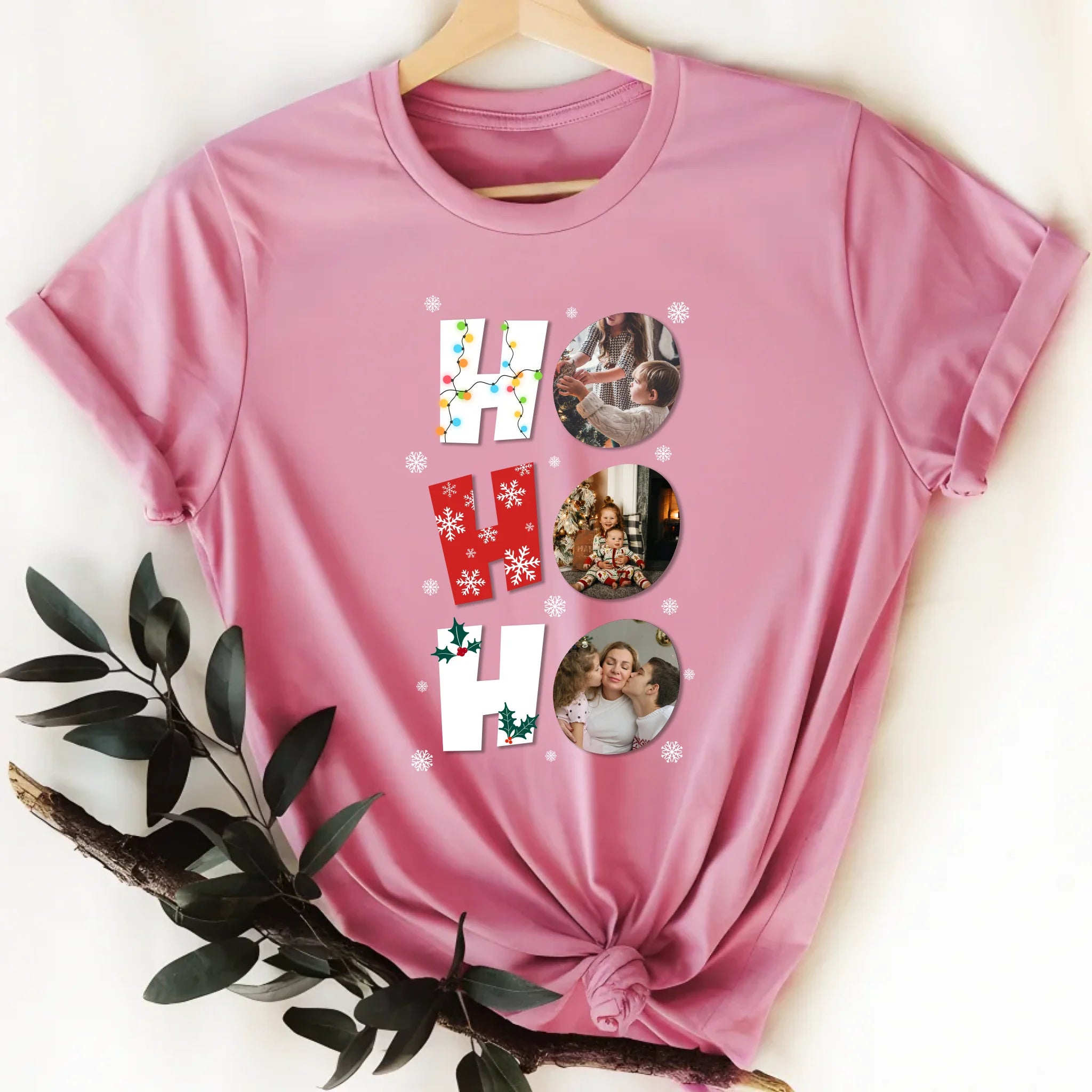 HoHoHo - egyedi képes karácsonyi női póló