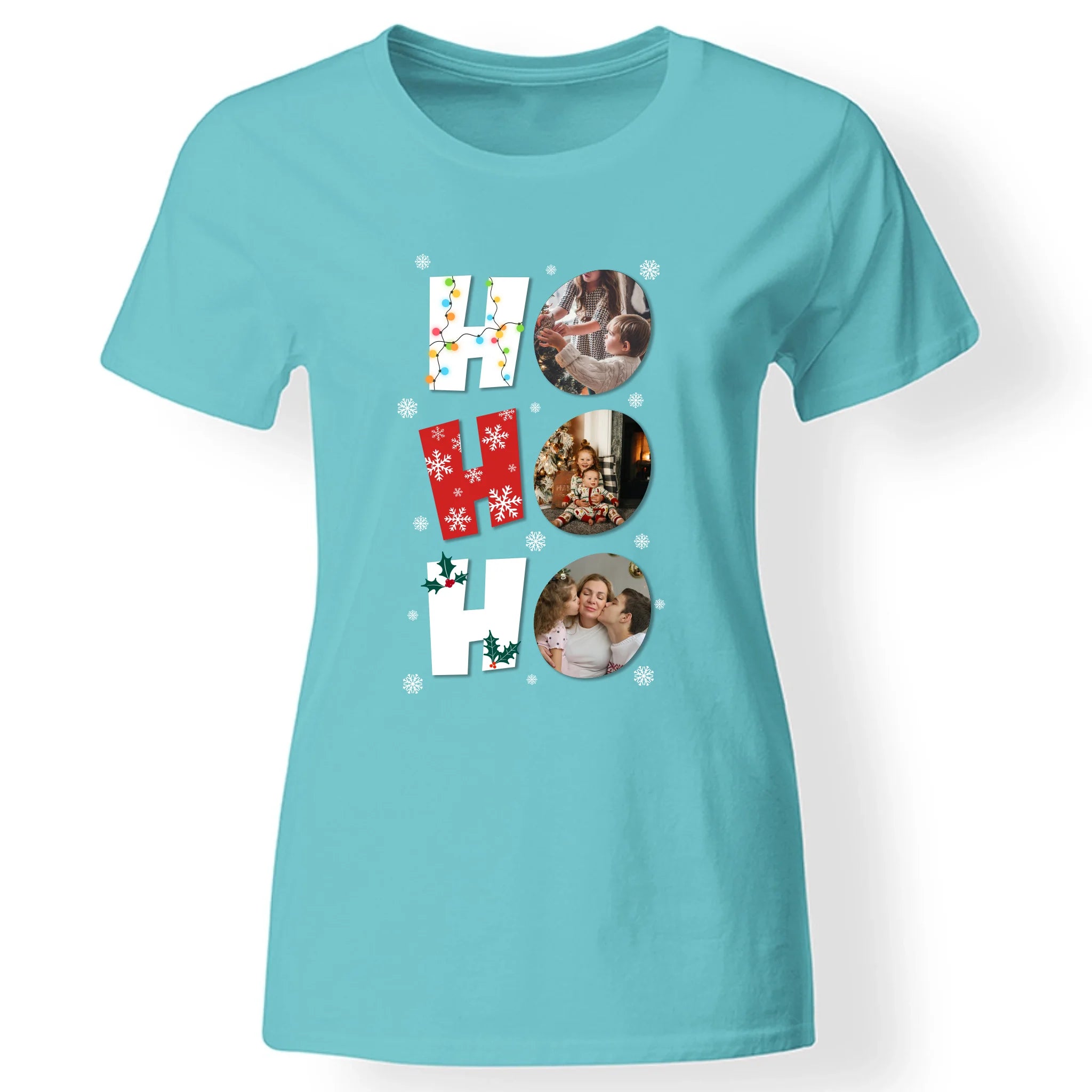 HoHoHo - egyedi képes karácsonyi női póló