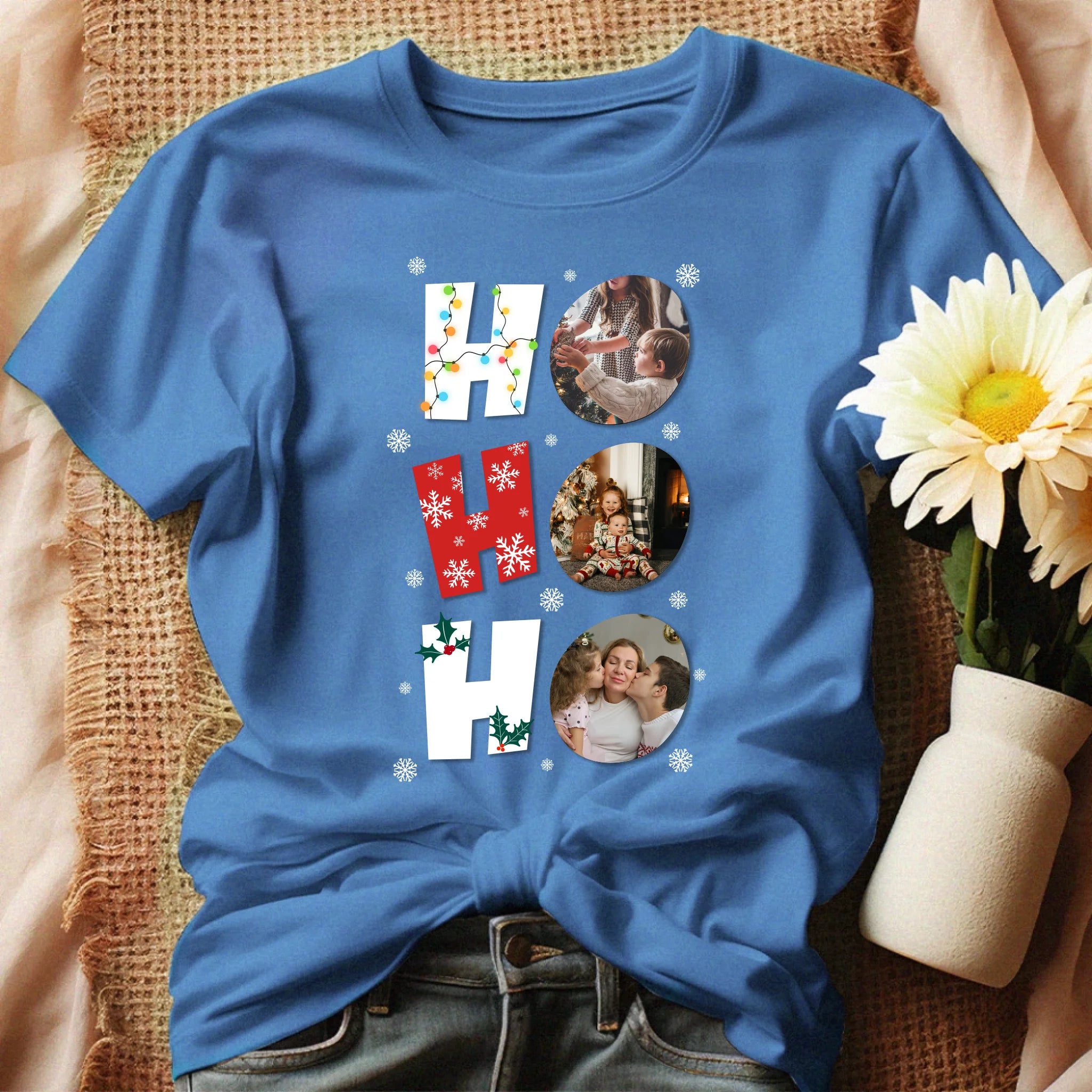 HoHoHo - egyedi képes karácsonyi női póló