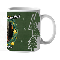 Egyedi karácsonyi bögre saját képpel és felirattal