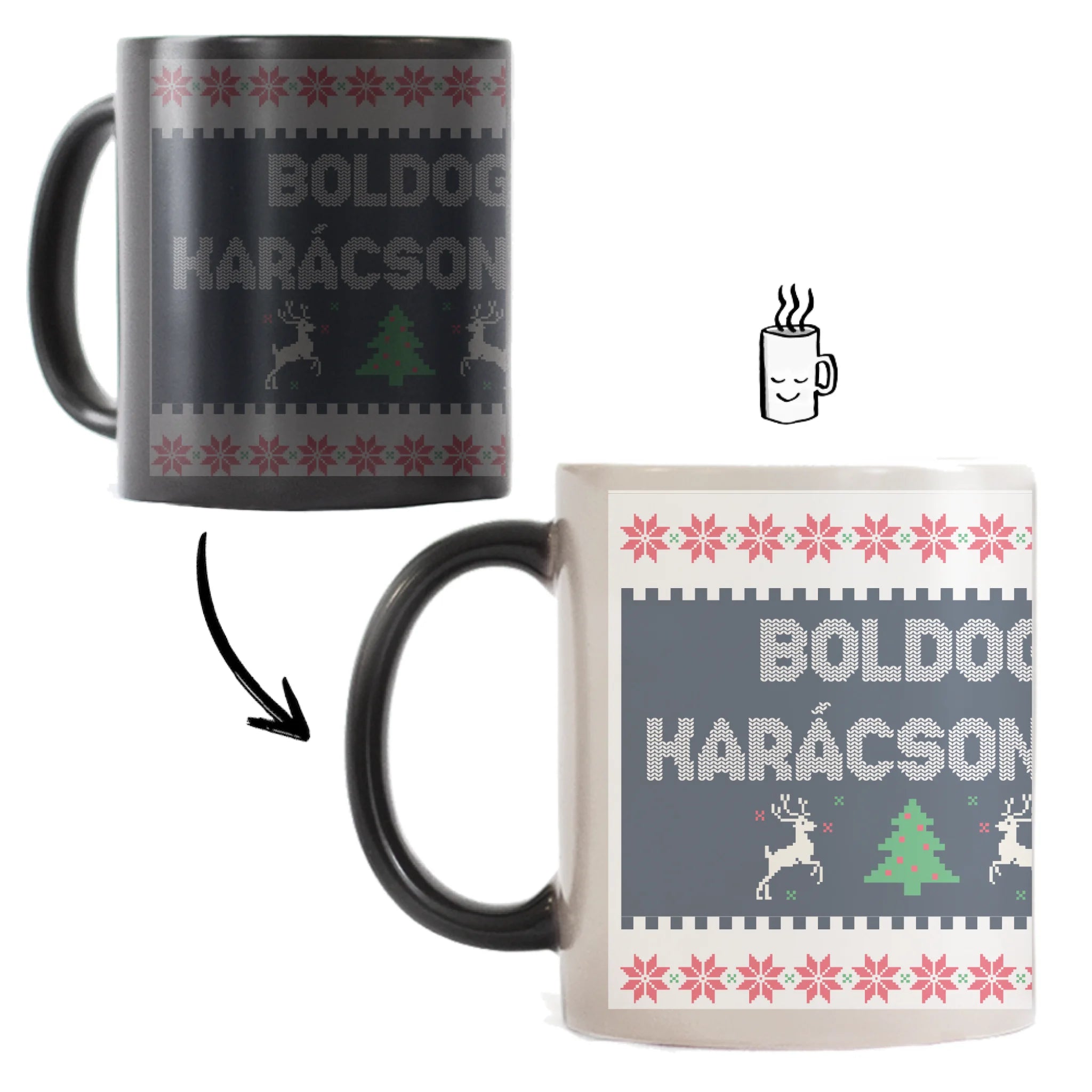 Karácsonyi bögre - Ezt a ronda bögrét kaptam választható felirattal