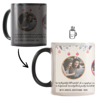 Karácsonyi bögre kollégáknak egyedi felirattal és képekkel