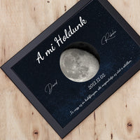 A mi holdunk - egyedi feliratos szerkeszthető ajándék falikép