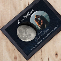 A mi holdunk - egyedi képes ajándék falikép szerkeszthető felirattal