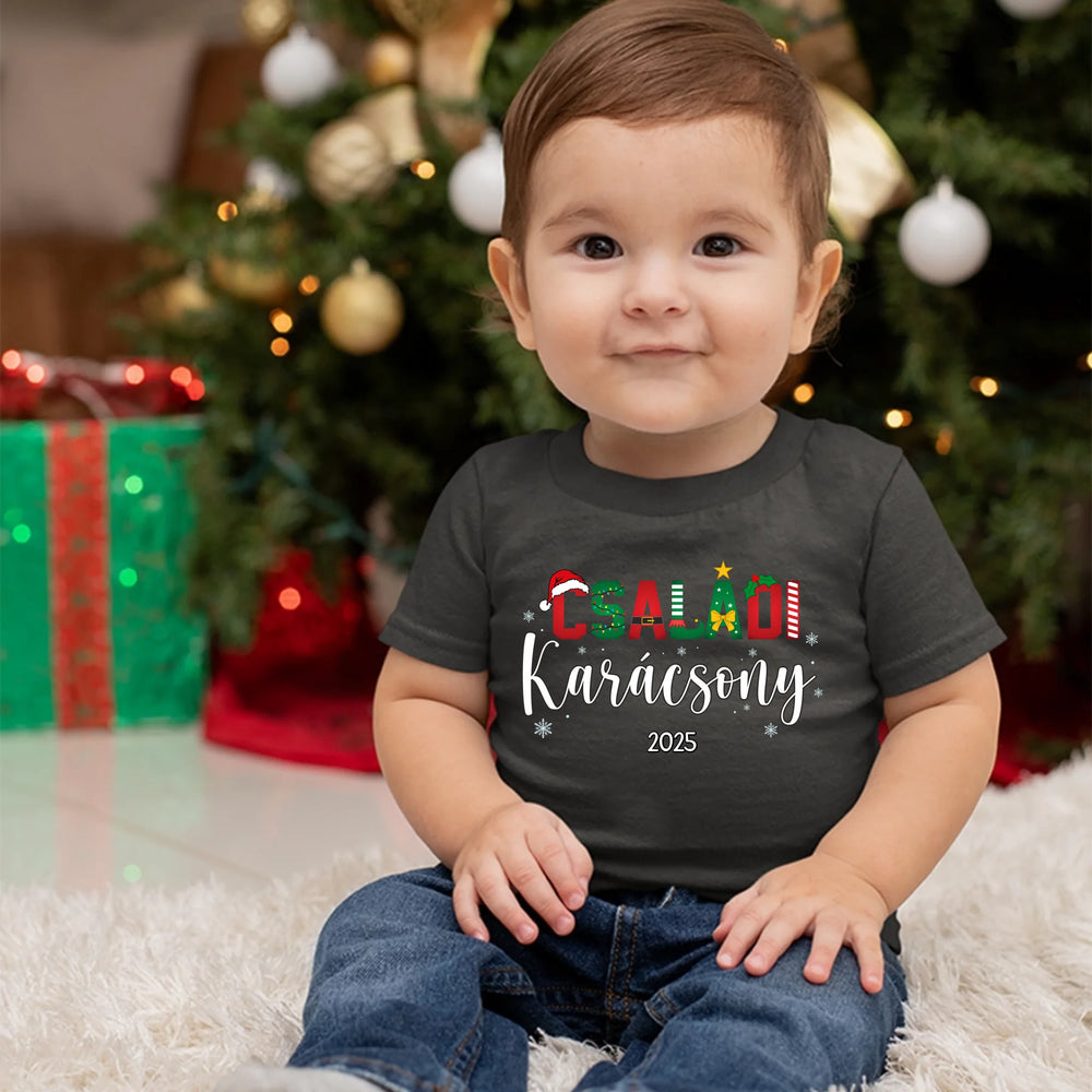 Családi Karácsony gyerek póló