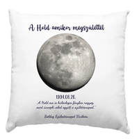 	 A Hold amikor megszülettél - egyedi szerkeszthető feliratos ajándék párna