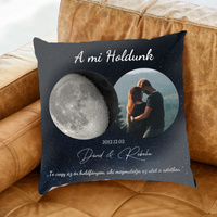 	 A mi holdunk - egyedi képes szerkeszthető ajándék fullprint párna