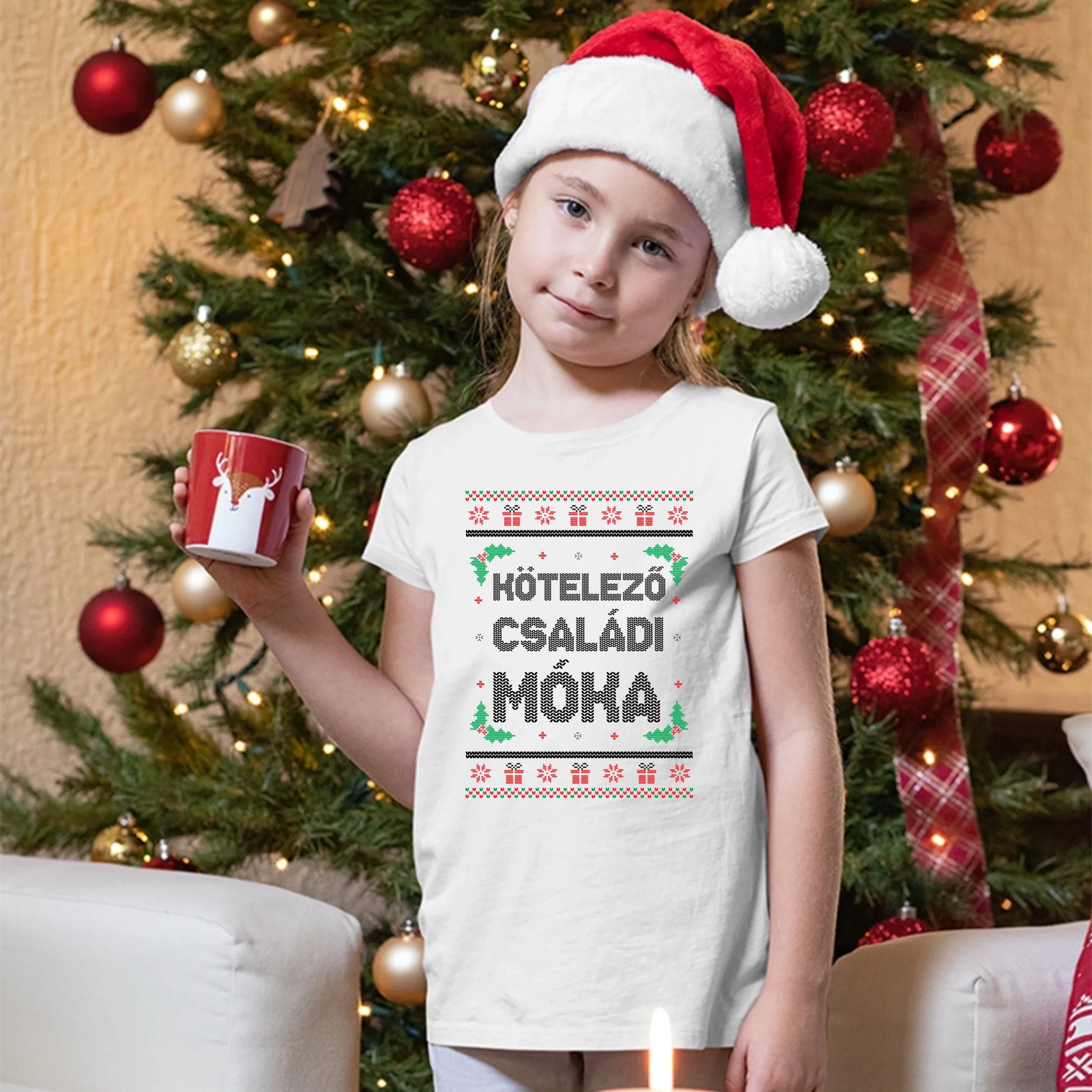 Kötelező családi móka - vicces karácsonyi gyerek póló