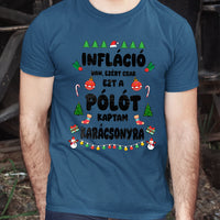 Inflációs karácsonyi férfi póló vicces felirattal