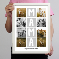 8 fényképes fotókollázs falikép - egyedi ajándék nagymamáknak