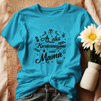 Az első karácsonyom mint mama póló -egyedi ajándék nagymamáknak