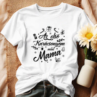 Az első karácsonyom mint mama póló -egyedi ajándék nagymamáknak