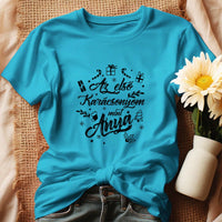 Az első karácsonyom mint anya póló -egyedi ajándék anyáknak