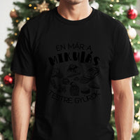 Mikulás testre gyúrok karácsonyi ajándék póló- vicces póló férfiaknak