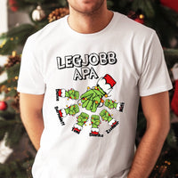 Karácsonyi ajándék apáknak - legjobb apa póló grincs verzió