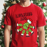 Karácsonyi ajándék apáknak - legjobb apa póló grincs verzió