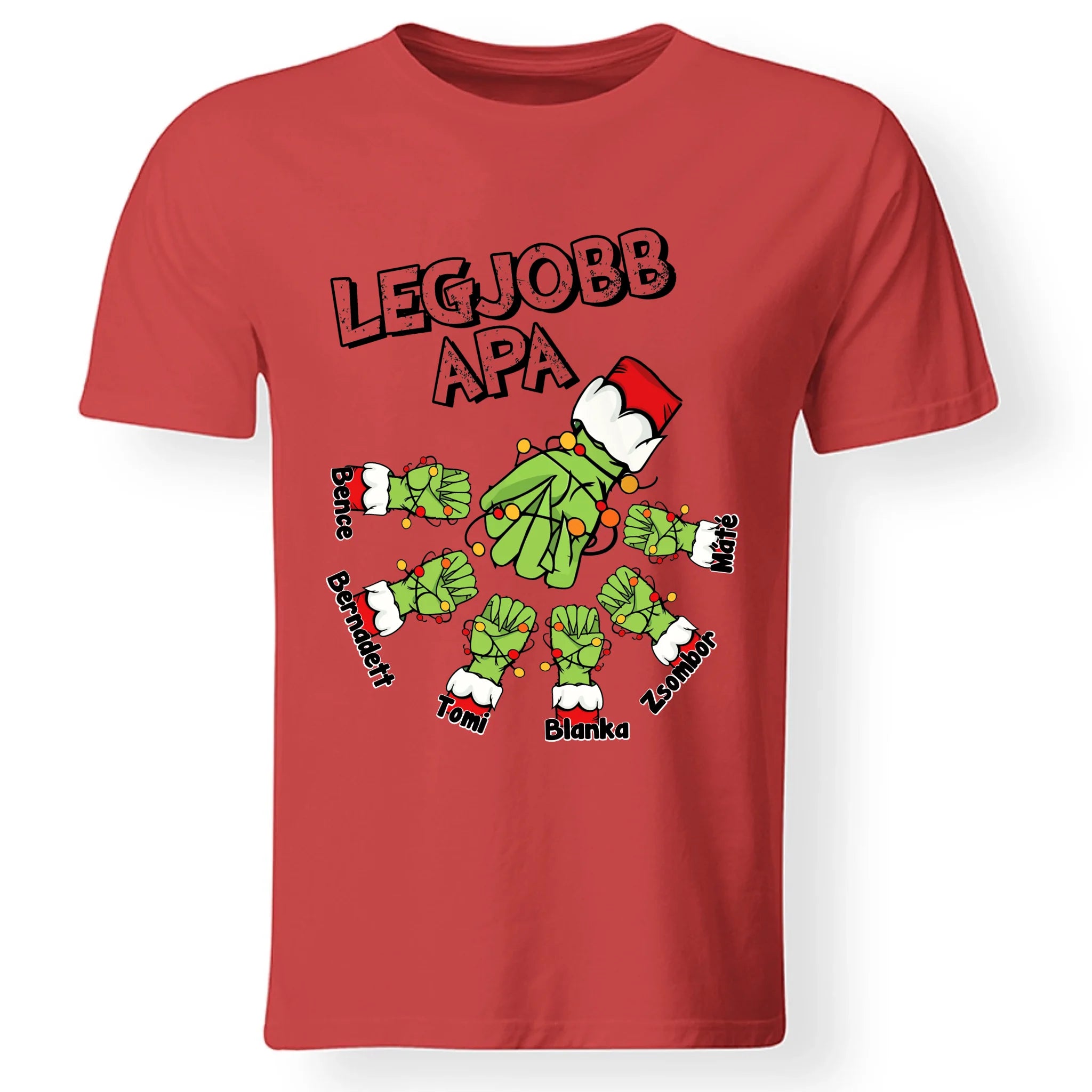 Karácsonyi ajándék apáknak - legjobb apa póló grincs verzió