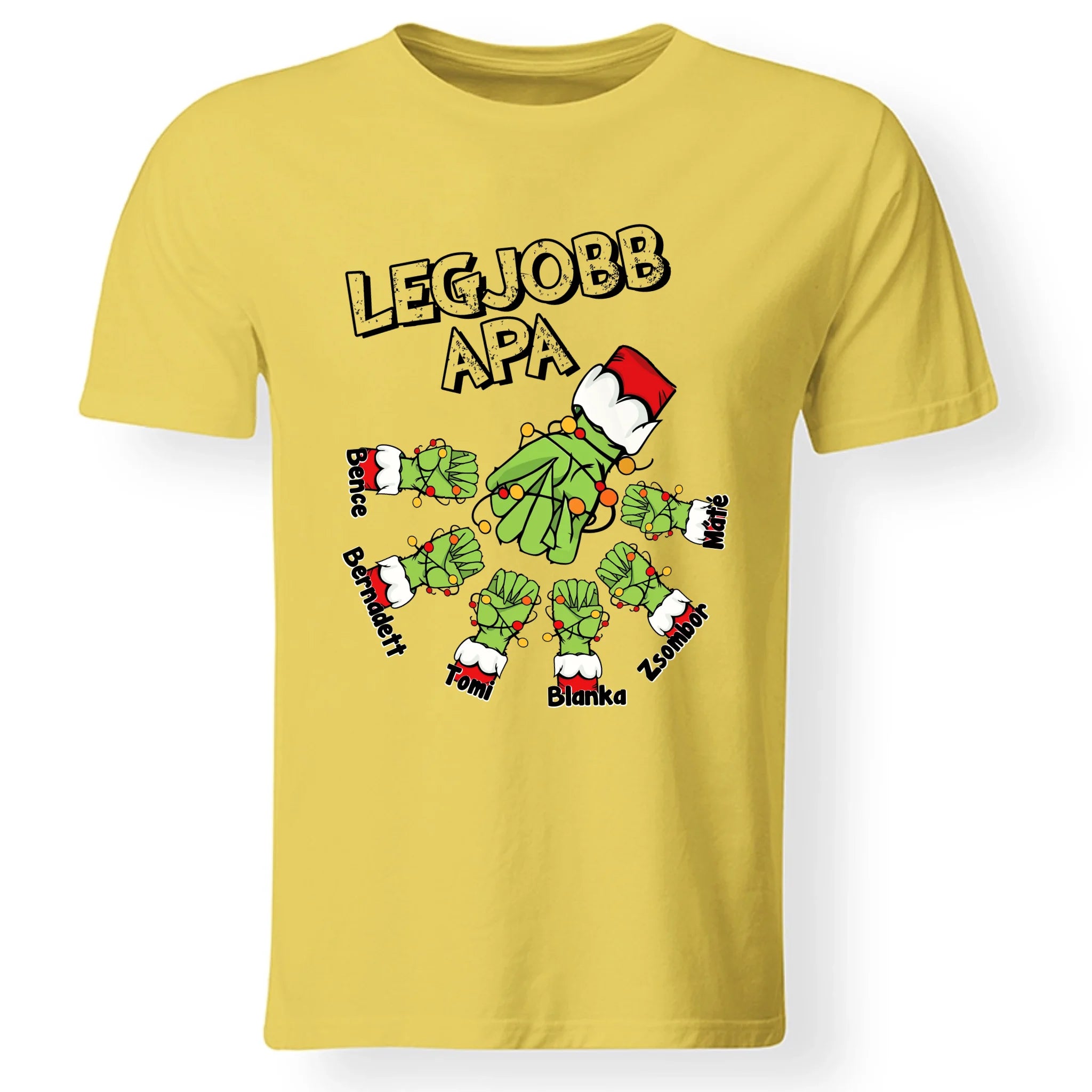 Karácsonyi ajándék apáknak - legjobb apa póló grincs verzió