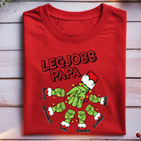 Karácsonyi ajándék papáknak - legjobb papa póló grincs verzió