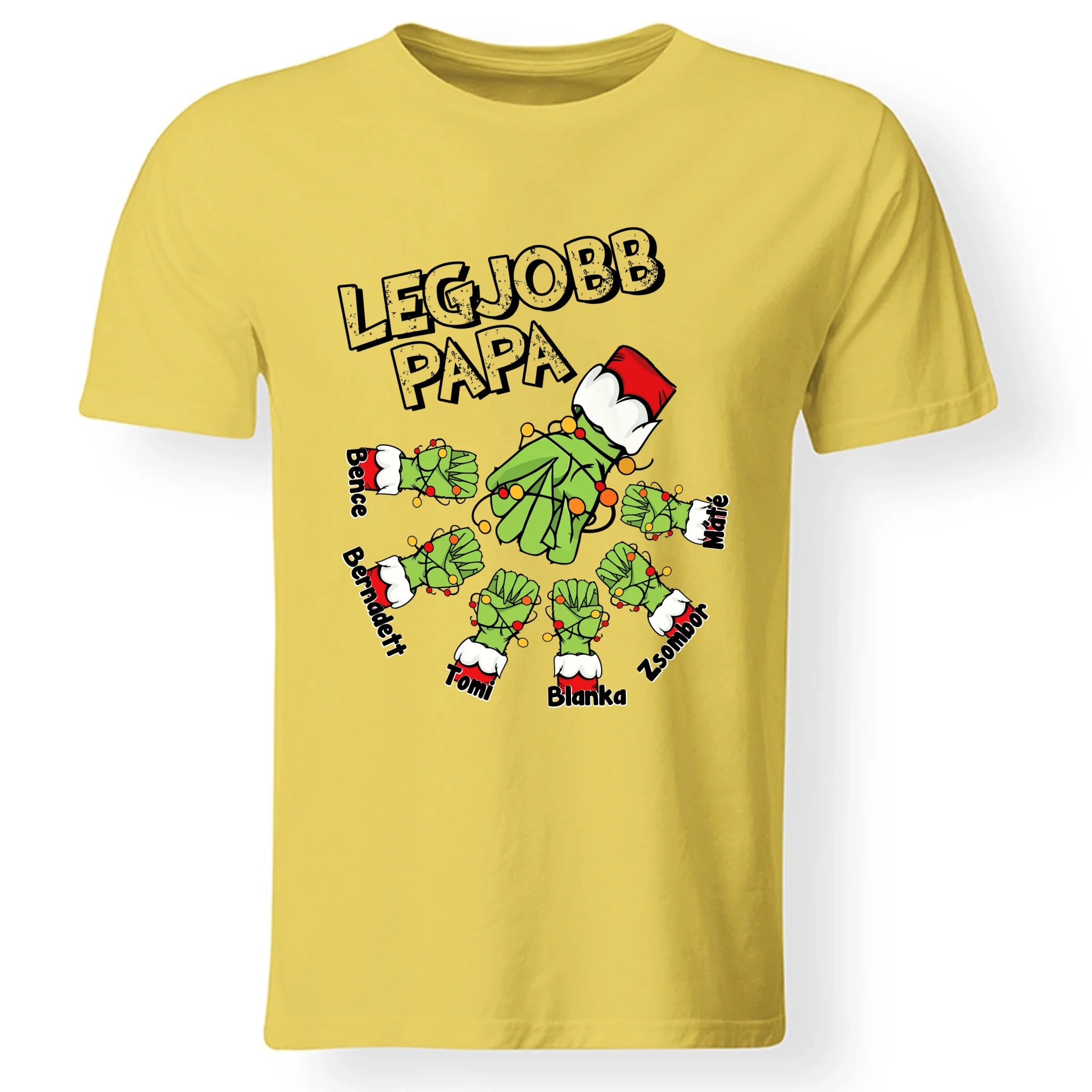 Karácsonyi ajándék papáknak - legjobb papa póló grincs verzió