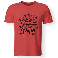 Az első karácsonyom mint papa póló -egyedi ajándék nagypapáknak