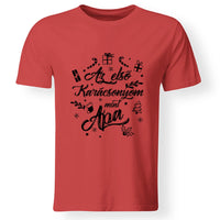 Az első karácsonyom mint apa póló -egyedi ajándék apáknak