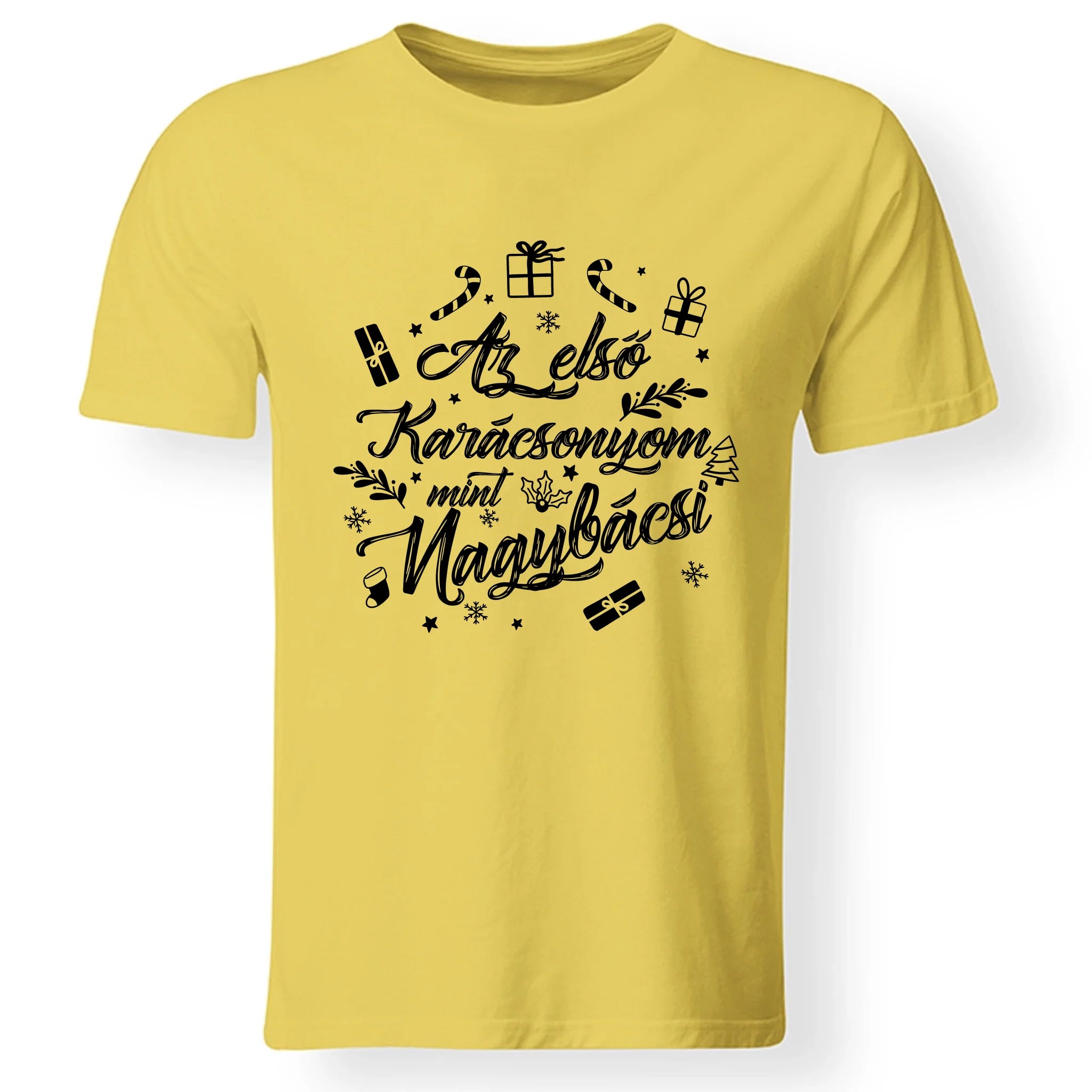 Az első karácsonyom mint nagybácsi póló -egyedi ajándék nagybácsiknak