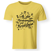 Az első karácsonyom mint keresztapa póló -egyedi ajándék keresztapáknak