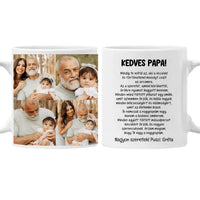 4 fényképes fotókollázs bögre - egyedi ajándék nagypapáknak