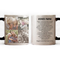 4 fényképes fotókollázs bögre - egyedi ajándék nagymamáknak