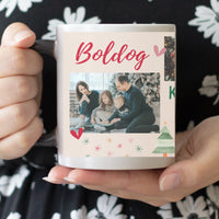 Boldog Karácsonyt - egyedi fényképes bögre 4 képpel