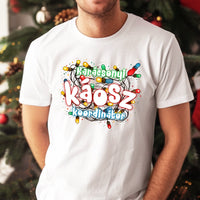 Karácsonyi káosz koordinátor vicces férfi póló