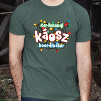 Karácsonyi káosz koordinátor vicces férfi póló