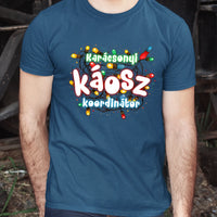 Karácsonyi káosz koordinátor vicces férfi póló