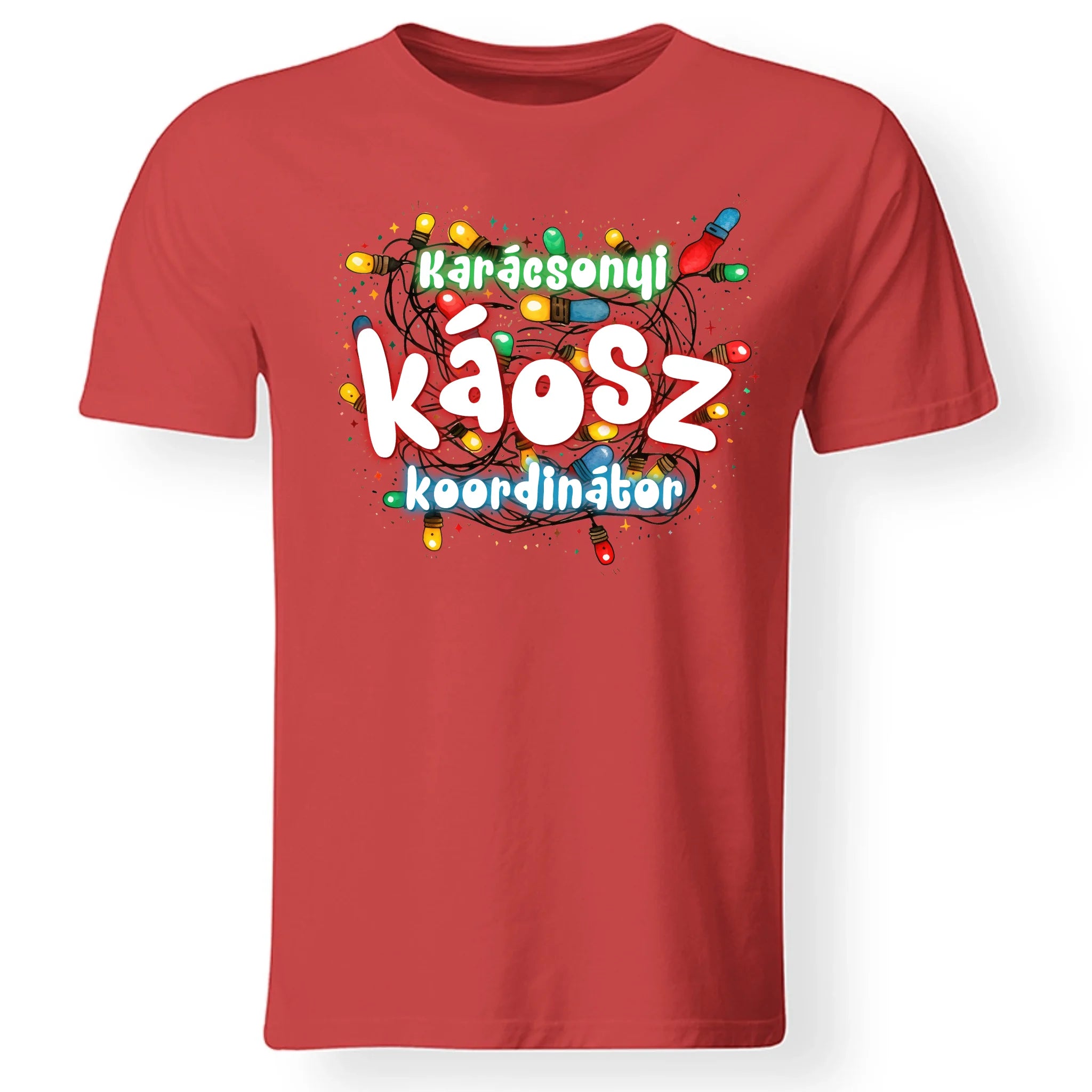 Karácsonyi káosz koordinátor vicces férfi póló