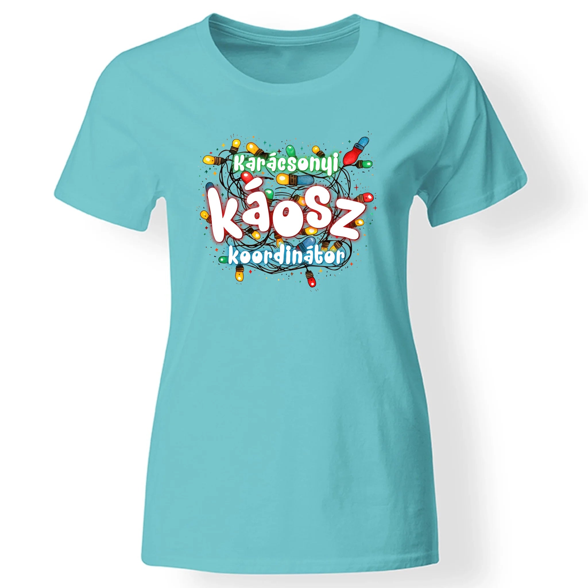 Karácsonyi káosz koordinátor vicces női póló