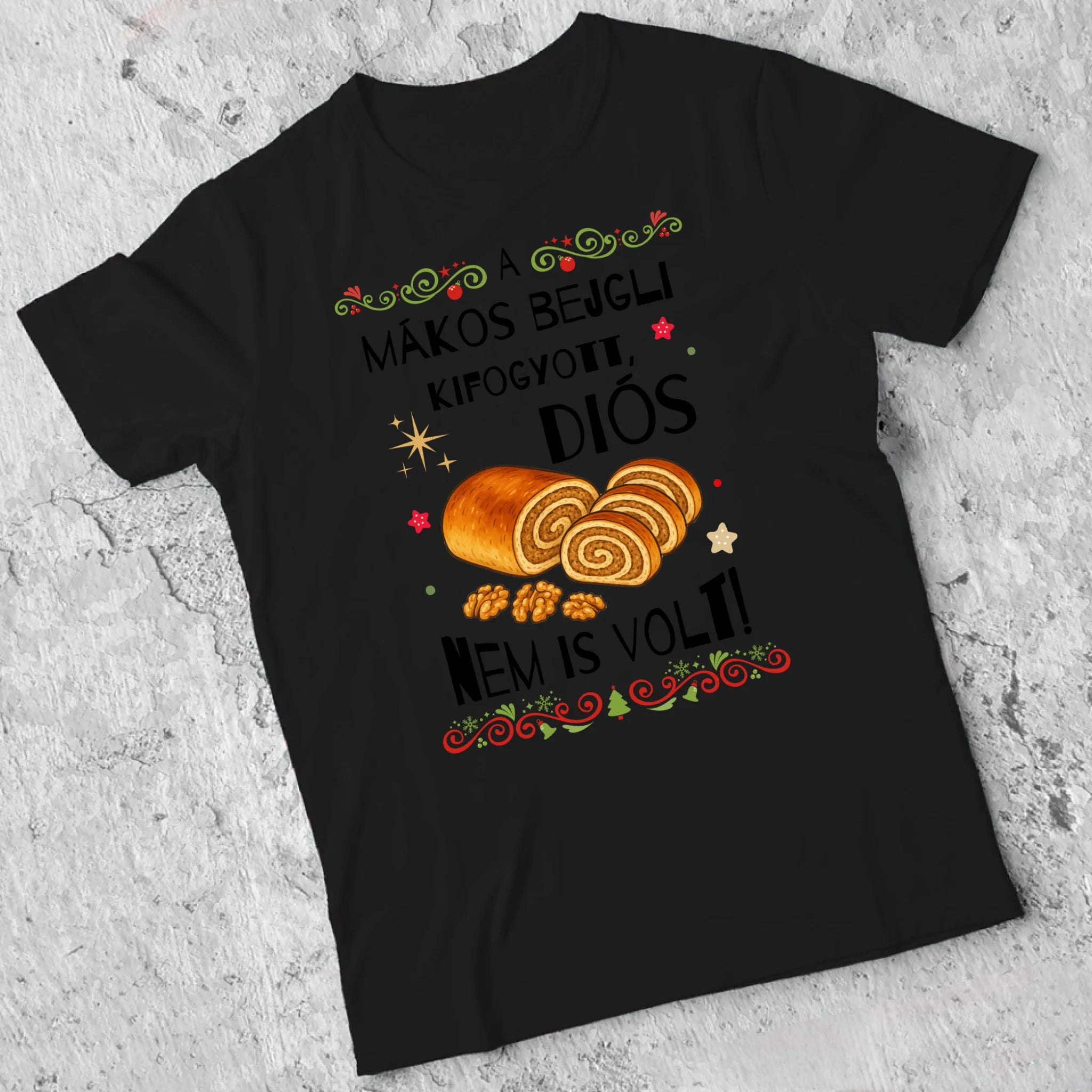 A bejgli kifogyott - vicces karácsonyi férfi póló