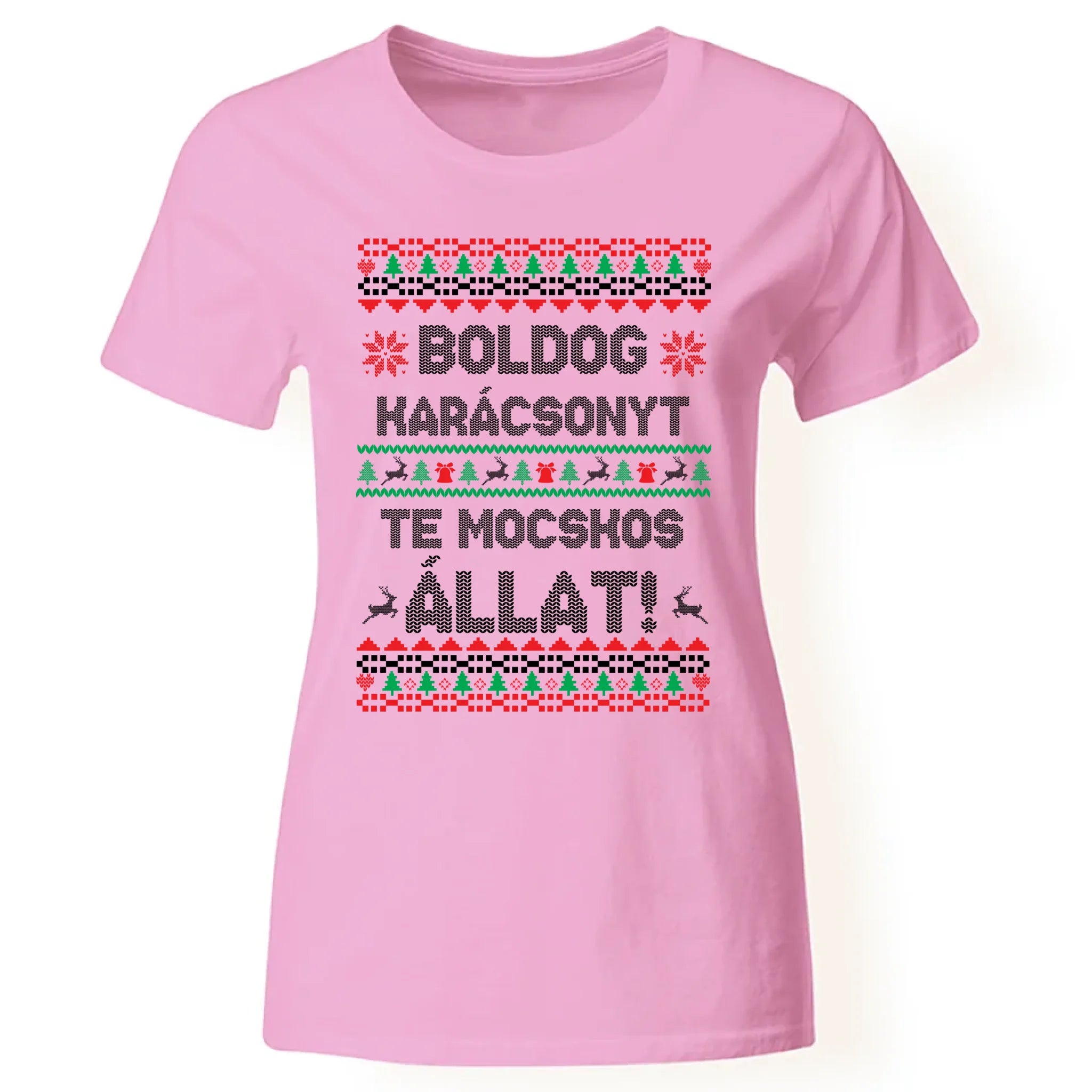 Boldog Karácsonyt te mocskos állat - vicces karácsonyi női póló
