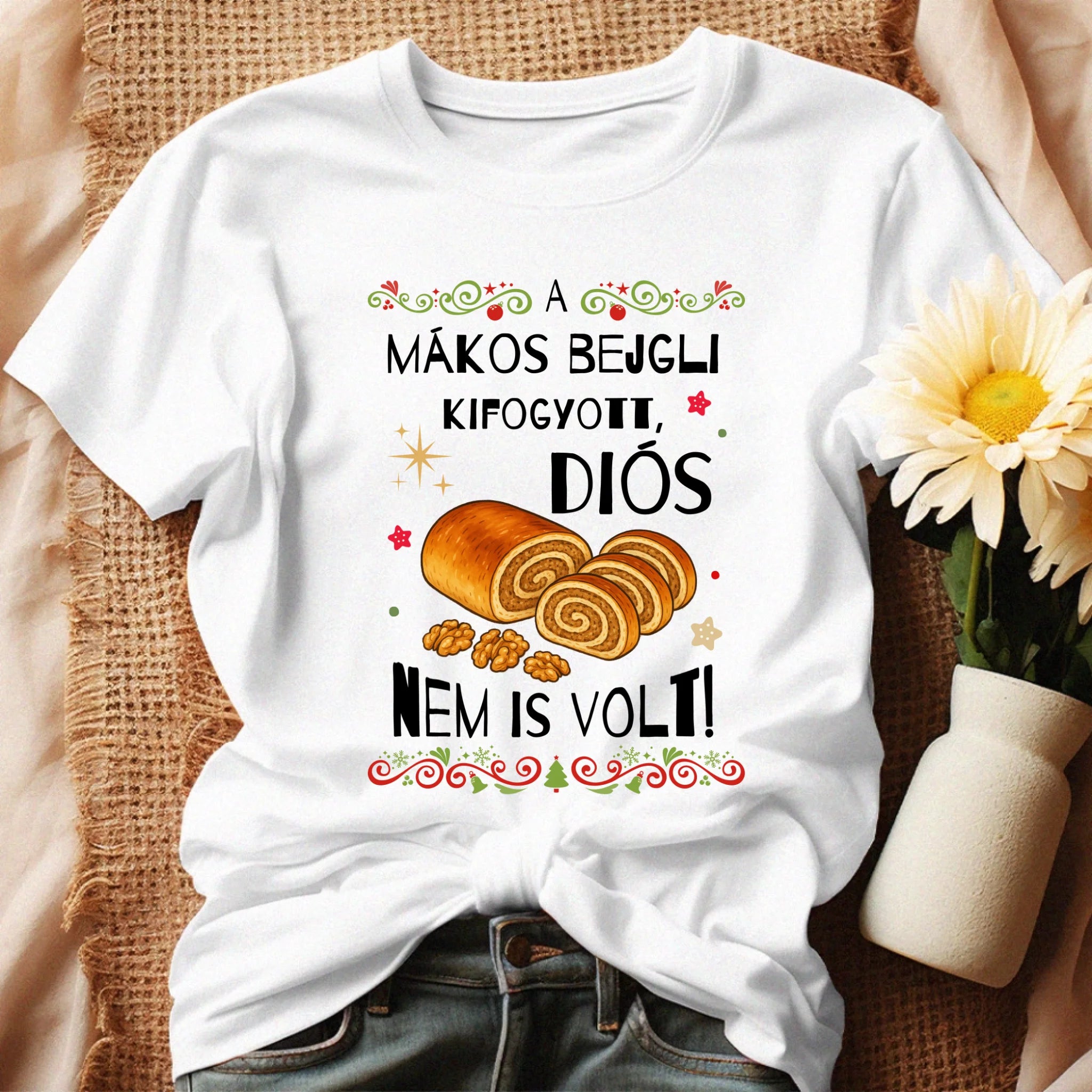 A bejgli kifogyott - vicces karácsonyi női póló