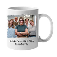 Legjobb csapat - ajándék munkatársnak fényképes feliratos bögre