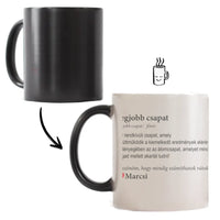 Legjobb csapat - ajándék munkatársnak fényképes feliratos bögre